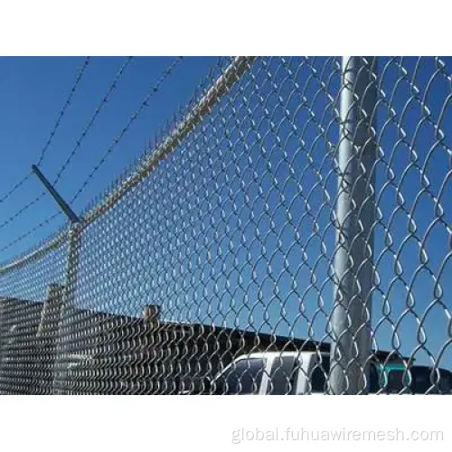 razor wire Stronger Galvanized Chain Link Garden Fence Manufactory